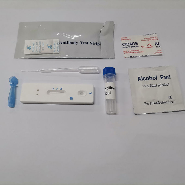 Covid-2019 Kit d'anticorpi d'oru colloidale Igm Igg Rapid Antigen Test Kit