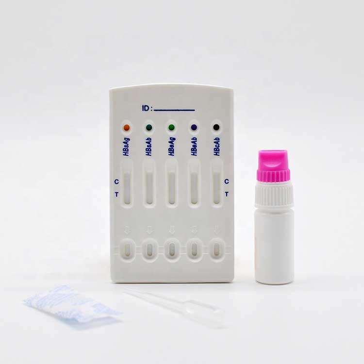 Hepatitis B Virus Hbv 5 In 1 Test Rapid Test Panel Combo Test