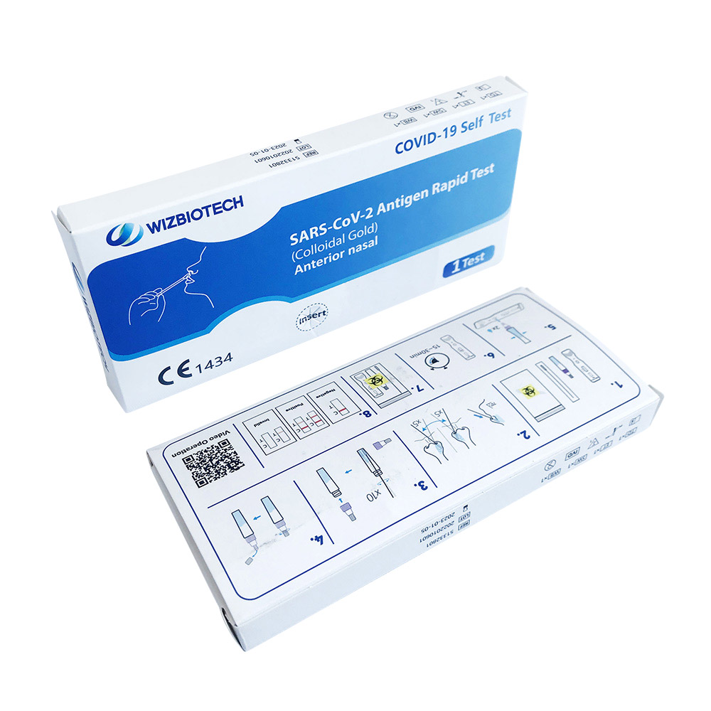 Test rapidu di l'antigenu SARS-CoV-2 (oru colloidale) per l'autotesta